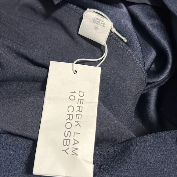 Derek Lam 10 Crosby NWT size 8 Navy Sailor Pant With Silver Detail - Picture 9 of 11